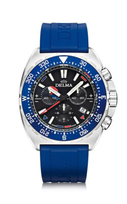 Hodinky Delma Oceanmaster Chronograph modre