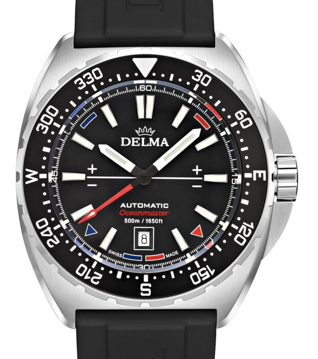 Hodinky Delma Oceanmaster Tide - černá verze - černý řemínek