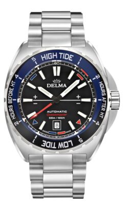 Hodinky Delma Oceanmaster Tide stříbrný řemínek