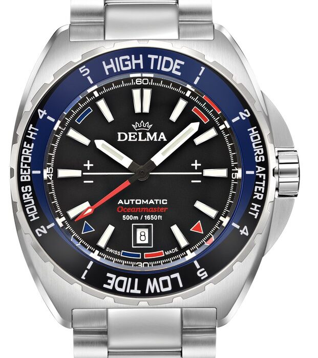 Hodinky Delma Oceanmaster Tide stříbrný řemínek