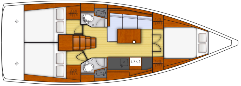 Beneteau Oceanis 38.1 - layout