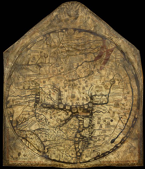 Herefordská mapa (cca 1300 n. l.)
