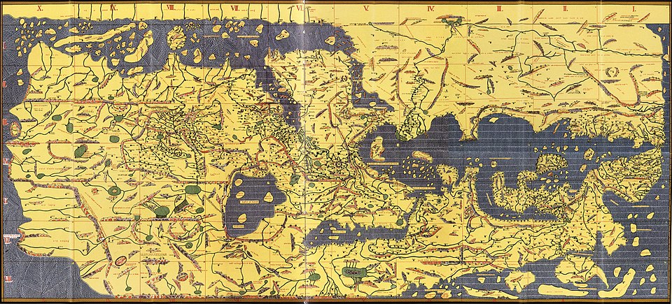 Tabula Rogeriana (Muhammad Al-Idrísí, 1154 n. l.)