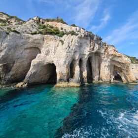 Modrá jeskyně na ostrově Zakynthos, Řecko