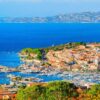 Panorama přístavu Olbia na Sardinii