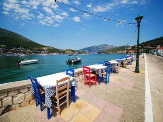 Nábřeží Vathy Řecko