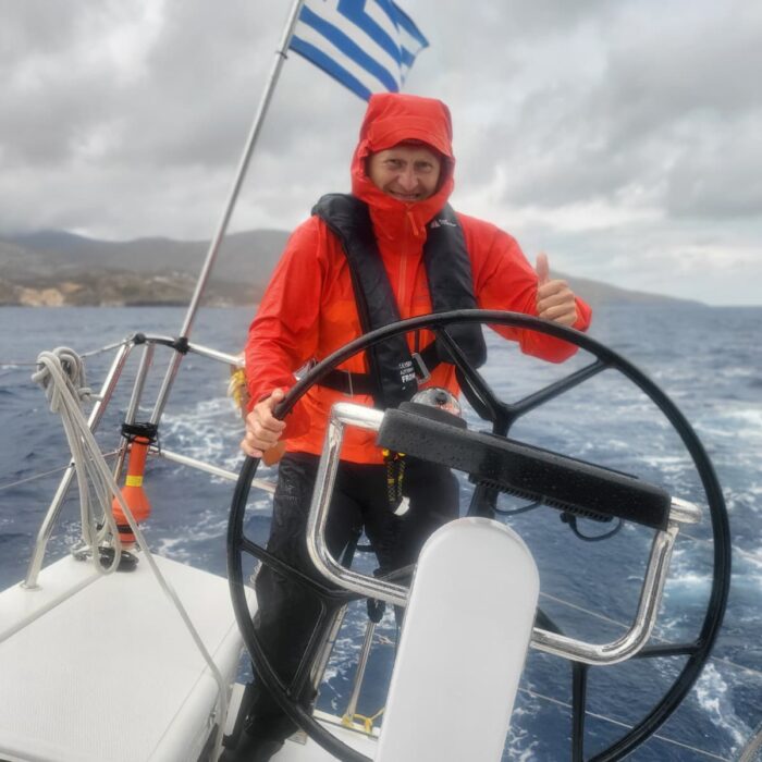 Plavba v Řecku na Beneteau First 36 - náklon