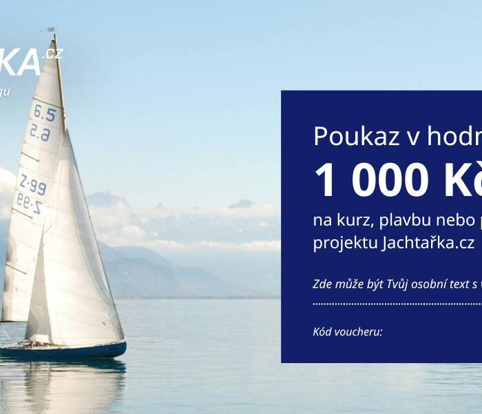 Poukaz v hodnotě 1000 Kč na dárek pro jachtaře