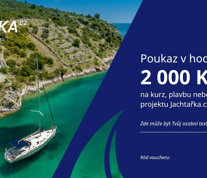 Poukaz v hodnotě 2000 Kč na kurz, plavbu nebo produkty