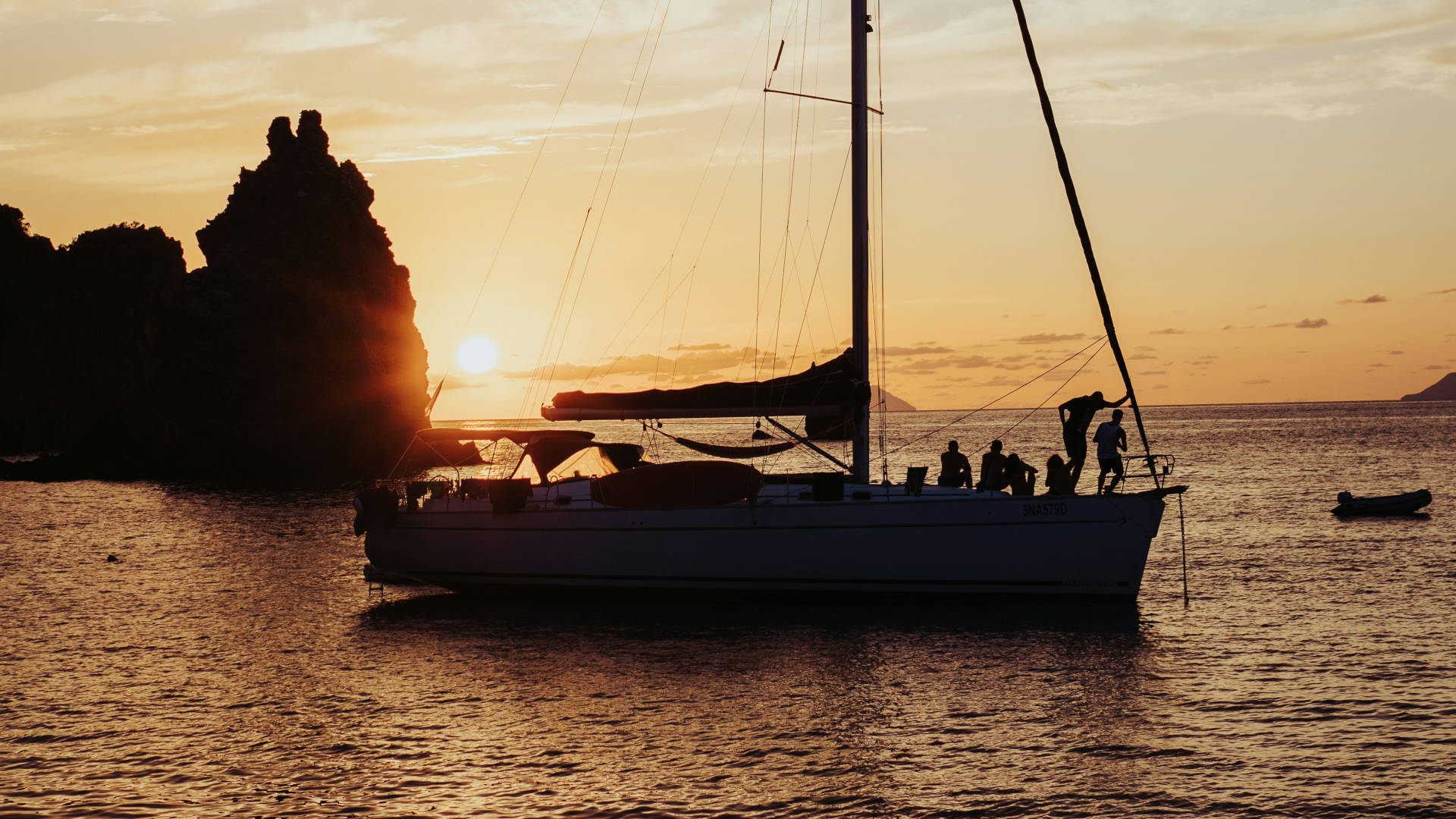 Západ slunce - Liparské ostrovy Západ slunce - Liparské ostrovy