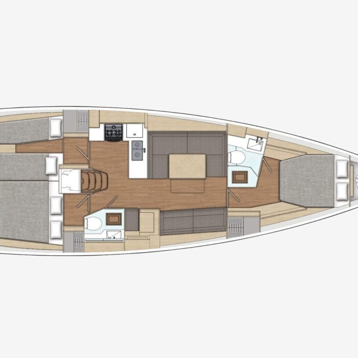 X-Yachts - X46 - plán lodi